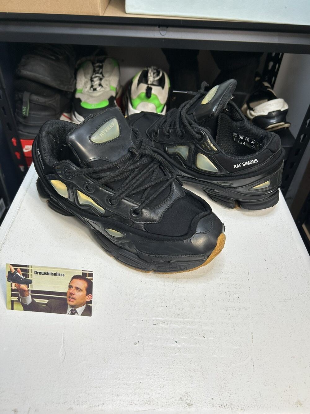 Adidas x Raf Simons Ozweego Bunny Core Black Men 8 Sneakers Shoes S81168